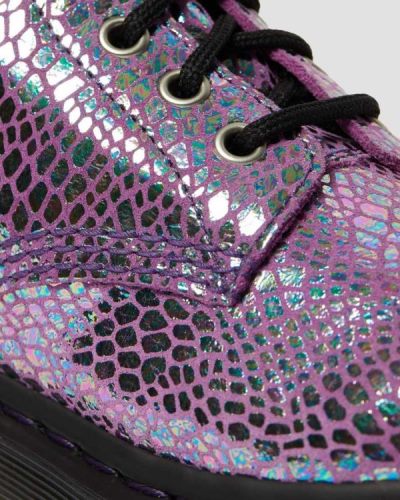 Botas Dr Martens 1460 Pascal Snake Metallic Suede Para Mujer DR8126K